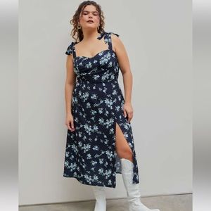 Cider Tie Strap Midi Dress